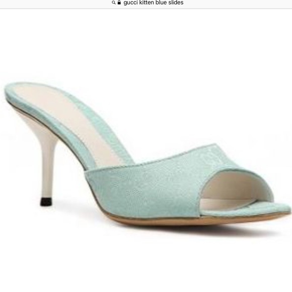 Gucci Shoes - Kitten heels summer slides